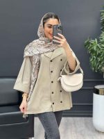 مانتو لینن ده دکمه کد 4454 - تصویر 26