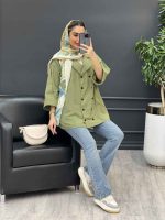 مانتو لینن ده دکمه کد 4454 - تصویر 22