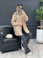 مانتو تک جیب آستین پیله کد 4367 - تصویر 13