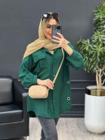مانتو تک جیب آستین پیله کد 4367 - تصویر 20