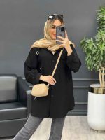 مانتو تک جیب آستین پیله کد 4367 - تصویر 16