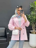 مانتو لینن پشت پاگن دو جیب کد 4485 - تصویر 2