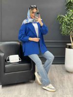 مانتو لینن پشت پاگن دو جیب کد 4485 - تصویر 20