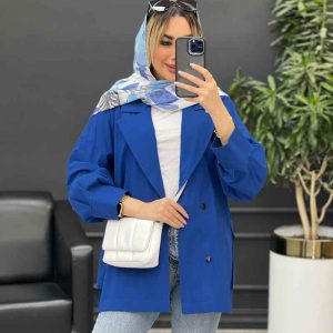 مانتو لینن پشت پاگن دو جیب کد 4485