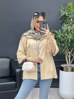 مانتو سرشانه پاگن دو جیب کد 4522 - تصویر 10