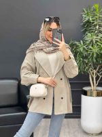 مانتو لینن پشت پاگن دو جیب کد 4485 - تصویر 13