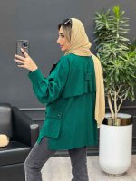 مانتو لینن پشت پاگن دو جیب کد 4485 - تصویر 17
