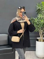 مانتو لینن پشت پاگن دو جیب کد 4485 - تصویر 16