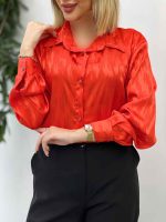 شومیز ساتن آنا کد 4543 - تصویر 13