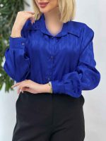 شومیز ساتن آنا کد 4543 - تصویر 9