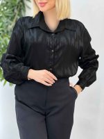 شومیز ساتن آنا کد 4543 - تصویر 6