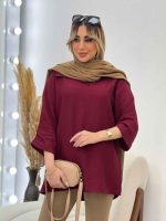 مانتو جلو بسته یقه دار کد 4555 - تصویر 19
