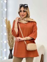 مانتو جلو بسته یقه دار کد 4555 - تصویر 21