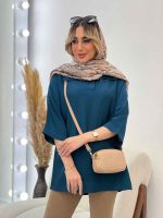 مانتو جلو بسته یقه دار کد 4555 - تصویر 17