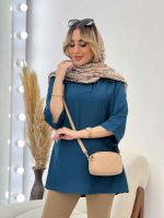 مانتو جلو بسته یقه دار کد 4555 - تصویر 2