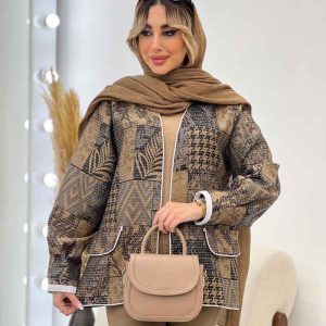 مانتو کوک دوزی طرح دار کد 4561