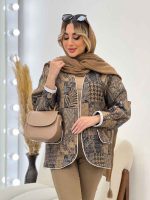 مانتو کوک دوزی طرح دار کد 4561 - تصویر 12