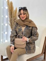 مانتو کوک دوزی طرح دار کد 4561 - تصویر 6