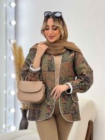 مانتو کوک دوزی طرح دار کد 4561 - تصویر 3