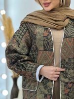 مانتو کوک دوزی طرح دار کد 4561 - تصویر 10