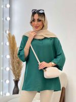 مانتو جلو بسته یقه دار کد 4555 - تصویر 15