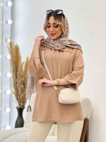 مانتو جلو بسته یقه دار کد 4555 - تصویر 13