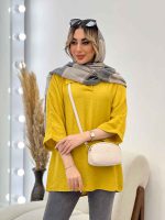 مانتو جلو بسته یقه دار کد 4555 - تصویر 12