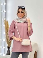 مانتو جلو بسته یقه دار کد 4555 - تصویر 3