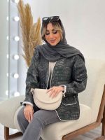مانتو کوک دوزی طرح دار کد 4561 - تصویر 11