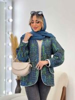 مانتو کوک دوزی طرح دار کد 4561 - تصویر 7