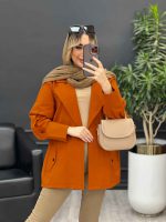 مانتو لینن سرشانه ژیله کد 4557 - تصویر 2