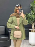 مانتو لینن سرشانه ژیله کد 4557 - تصویر 15
