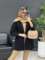 مانتو لینن سرشانه ژیله کد 4557 - تصویر 14