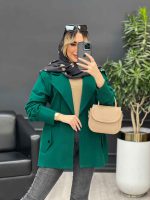 مانتو لینن سرشانه ژیله کد 4557 - تصویر 6
