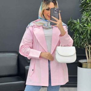 مانتو لینن سرشانه ژیله کد 4557