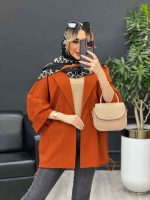 مانتو لینن جیب نما پایین گت کد 4558 - تصویر 3