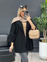 مانتو لینن جیب نما پایین گت کد 4558 - تصویر 12