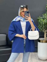 مانتو لینن جیب نما پایین گت کد 4558 - تصویر 2
