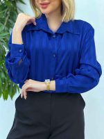 شومیز ساتن راه راه کد 4544 - تصویر 16