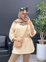 مانتو کرسپو کمر گت کد 4550 - تصویر 7