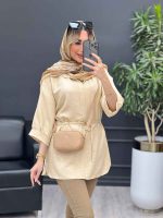 مانتو کرسپو کمر گت کد 4550 - تصویر 4