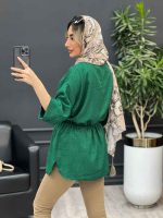 مانتو کرسپو کمر گت کد 4550 - تصویر 17