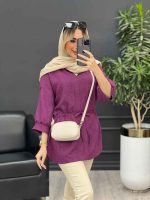 مانتو کرسپو کمر گت کد 4550 - تصویر 10