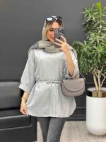 مانتو کرسپو کمر گت کد 4550 - تصویر 21