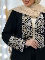 مانتو مازراتی یقه ترکیبی کد 4562 - تصویر 5