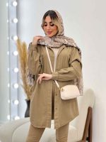 مانتو کتان رنگی دو جیب کد 4333 - تصویر 36
