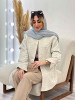 مانتو ژاکارد مغزی دوزی شاین کد 4582 - تصویر 8