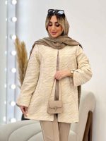 مانتو ژاکارد مغزی دوزی شاین کد 4582 - تصویر 13