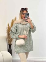 مانتو جلو بسته منگوله دار کد 4553 - تصویر 10