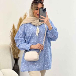 مانتو جلو بسته منگوله دار کد 4553